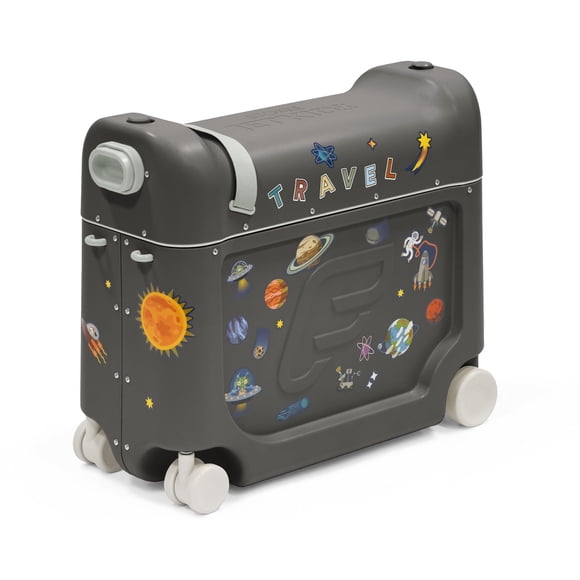 Maleta Ride-On Stokke JetKids Bedbox para niños de 2 a 7 años, color gris medianoche