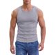 thumbnail image 1 of INSPIRE CHIC Camiseta de Tirantes a Rayas sin Mangas Ajustada para Hombres Gimnasio S Gris Claro, 1 of 5