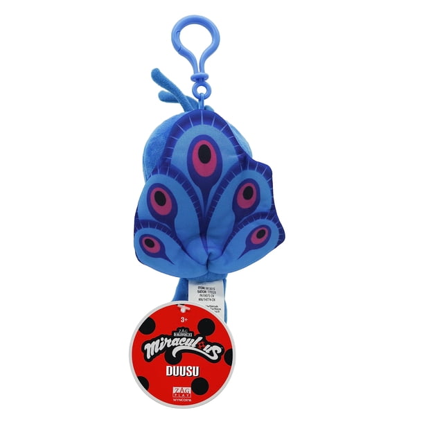 Peluche Miraculous Ladybug Kwami Lifesize Duusu 13 cm con clip Lider