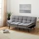 thumbnail image 5 of Futon Memory Gris Claro, 5 of 12
