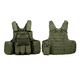 thumbnail image 2 of Chaleco táctico militar airsoft Cira, color verde, 2 of 2