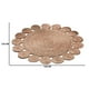 thumbnail image 5 of Alfombra Redonda De Yute Borde De Circulos Color Natural, 5 of 5