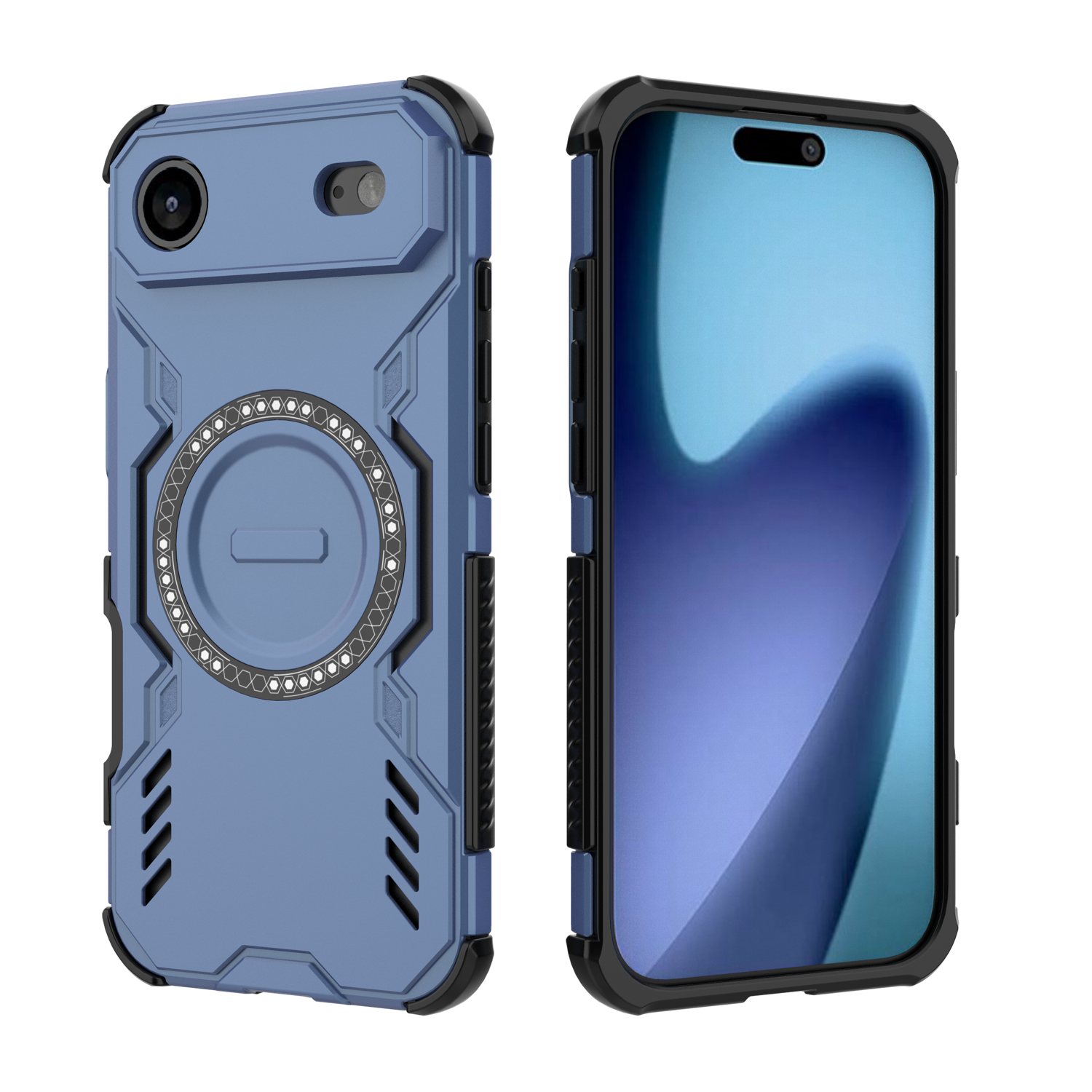 Funda Foxdock Para Iphone 17 Air , Magnética, Resistente A Golpes, Con Soporte, Unisex, Carga Inalámbrica