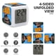 thumbnail image 3 of Lava theme 7 colors Alarm Clock Digital LED Alarm Clock Gifts for kids friends family, 3 of 6