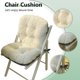 thumbnail image 3 of Cojín de asiento Gujuja 43x42x43 cm con soporte lumbar de terciopelo, 3 of 7