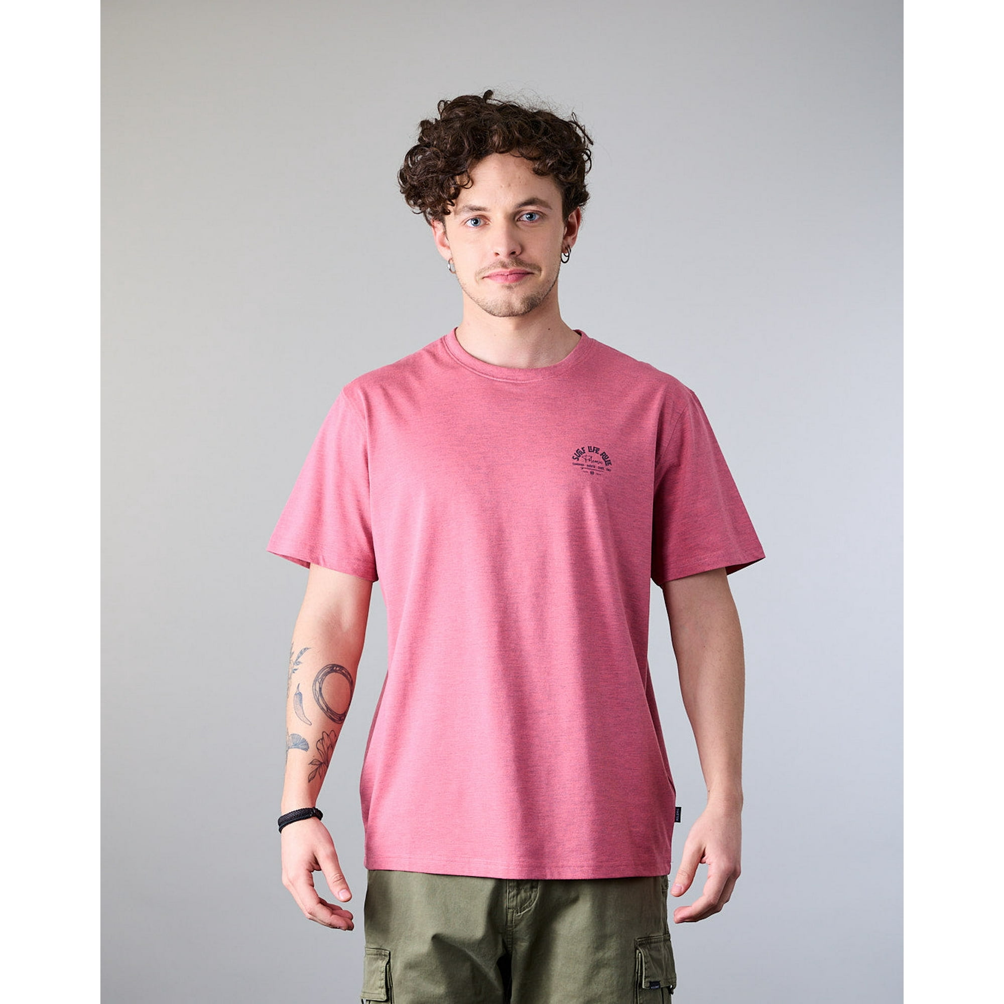 Polera Hombre Manga Corta Melange Xv1713 Polemic