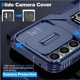 thumbnail image 3 of Funda Armada para Samsung Galaxy S23 FE con Tapa Deslizante y Soporte Magnético Giratorio Azul, 3 of 5