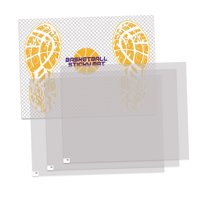 Ioensy - Tapete Adhesivo Para Baloncesto Con Tablero, Suministros Para Cancha, Hojas De Repuesto Para Cancha, 90 Tapetes Adhesivos