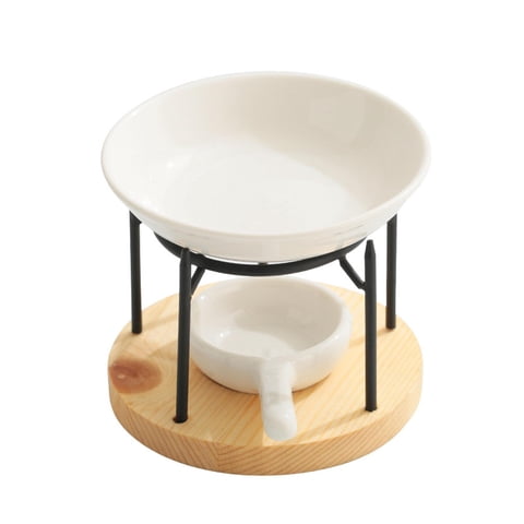 Magideal - Candelabro De Vela De Té, Candelabro De Cera Derretida, Decoración, Quemador De Aceite Esencial, Calentador Para Meditación, Spa, Granja Navi