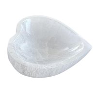 Magideal - Cuenco De Cristal De Selenita, Decoración, Decoración Del Hogar, Artesanía, Adorno, Novedad, Centro De Mesa, Decoración De Mesa, Forma De Corazón, Cue 65 Cm