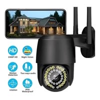 Master Prox - Cámara De Seguridad Wifi 38 Led Hd 1080P Con Alarma Color Negro