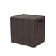 thumbnail image 1 of Caja de almacenamiento plástica para exterior Keter City 113 L - Café, 1 of 9