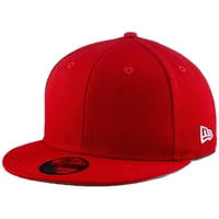 Gorra New Era Blank Custom 59Fifty Ajustada Con Pico Plano Rojo