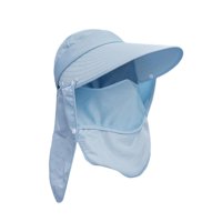 Ioensy - Cubierta Facial De Protección Solar Con Cubierta De Solapa Extraíble Para El Cuello Para Playa Unisex Azul Cielo