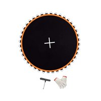 Magideal - Almohadilla De Trampolín De Repuesto, Estera De Salto, Estera De Reparación De Malla Reutilizable, Tela Para Saltar, Almohadilla De Salto De Trampolín 8 Pies Con 42 Hebillas