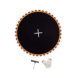 Magideal - Almohadilla De Trampolín De Repuesto, Estera De Salto, Estera De Reparación De Malla Reutilizable, Tela Para Saltar, Almohadilla De Salto De Trampolín 8 Pies Con 42 Hebillas