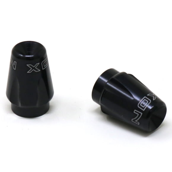 Tapas XON Válvulas A/V Schrader Aluminio Negro 2U