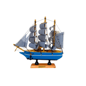 Decostilo - Decoración: Barco Velero De Madera 19Cm