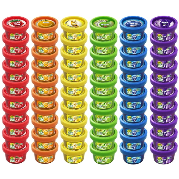 Play Dough Crayola Silly Scents, 60 tinas para modelar, 60 ml