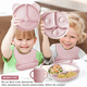 thumbnail image 4 of Set De Alimentación Belug Silicona Dividida Con Ventosa Bebés 10pz Rosa, 4 of 5