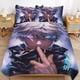 thumbnail image 1 of Jujutsu Kaisen Bedding Set Duvet Cover Comfortable and Lightweight Cartoon Bedding 3 Piece Bed Set, 1 of 5