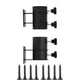 thumbnail image 1 of Montaje de paraguas de patio pesado - abrazadera de soporte para carril de cubierta, balcón, patio, vallas (montaje de superficies planas), 1 of 3