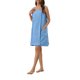 thumbnail image 4 of INSPIRE CHIC Vestido de Toalla de Mujer con Cierre de Tela de Terry Absorbente de Secado Rápido con Tirantes Ajustables y Bolsillos S Azul, 4 of 6