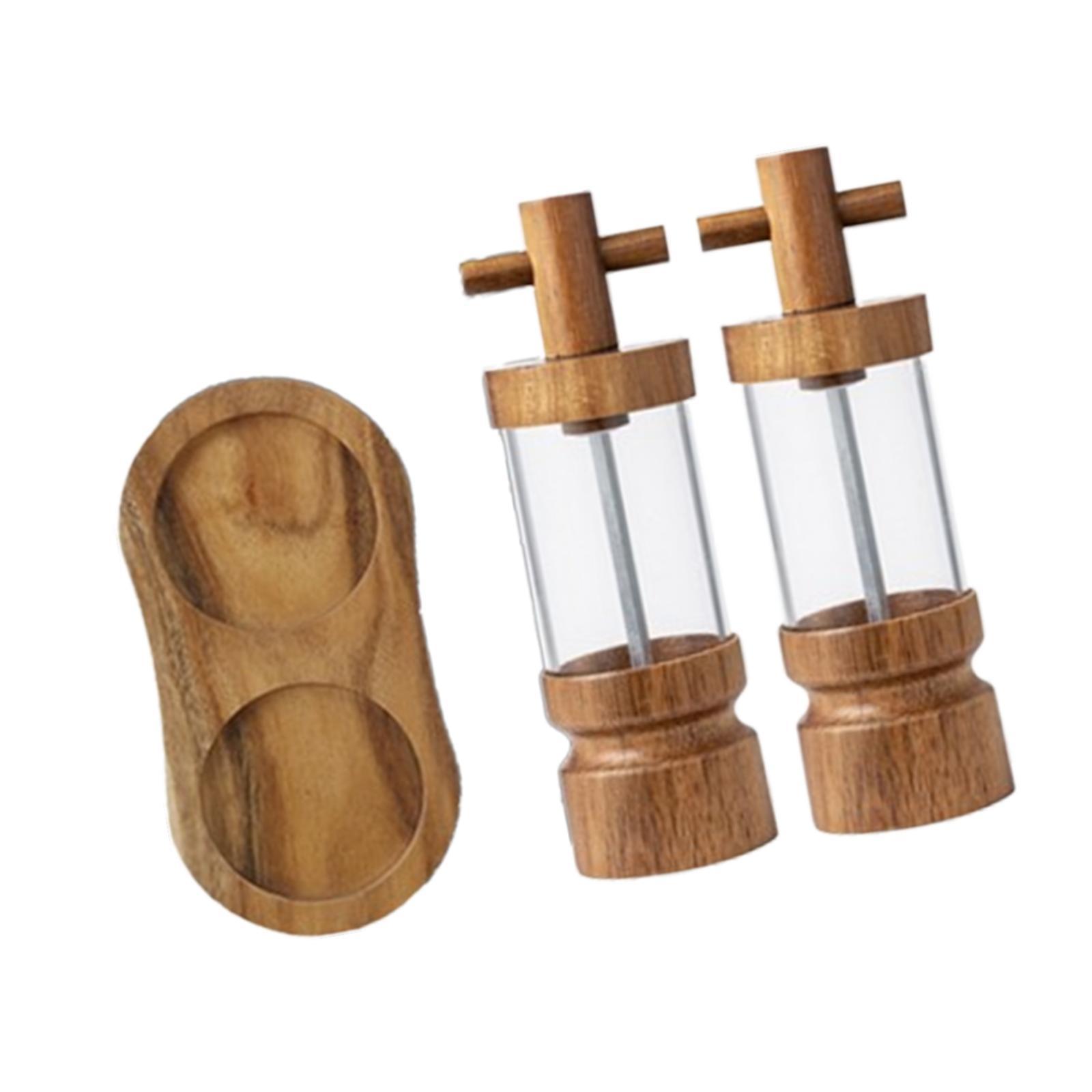 Bothyi - 2 Molinillos Manuales De Sal Y Pimienta Para Barbacoa De Mesa.