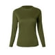thumbnail image 1 of Polera Dry Fit Manga Larga Femenina Verde Musgo Talla S, 1 of 3
