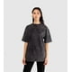 thumbnail image 1 of Polera Oversize Minimalista Negro Washed Esencial, 1 of 5