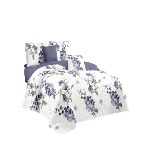 Genérico - Quilt Cubrecama De Verano King Blanco 02