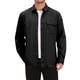 thumbnail image 1 of INSPIRE CHIC Camisas de Hombre Manga Larga Bolsillo en el Pecho Color Sólido Camisa Casual Chaqueta XL Negro, 1 of 6