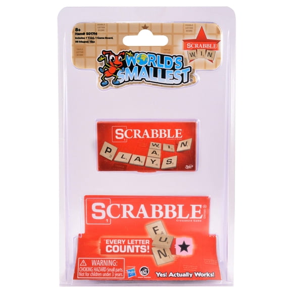El juego de mesa magnético en miniatura más pequeño del mundo de Scrabble