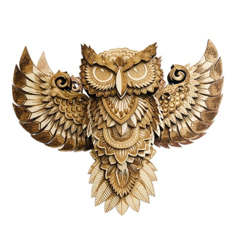 Magideal - Decoración De Pared De Búho De Madera Decoración Colgante De Figuras Rústicas Estatuas De Búho De Escultura Animal Para La Sala De Estar De La Oficina 21X16X35 Cm