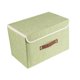 thumbnail image 2 of Contenedor De Almacenamiento Con Tapa, Caja De Almacenamiento Con Asa De Cuero Para Mantas, Pantalones, Hogar, Verde Claro, 2 of 5
