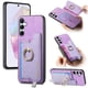 thumbnail image 1 of Funda Magnética Para Samsung Galaxy A35 Con Billetera Y Anillo Protector Resistente Morado, 1 of 5