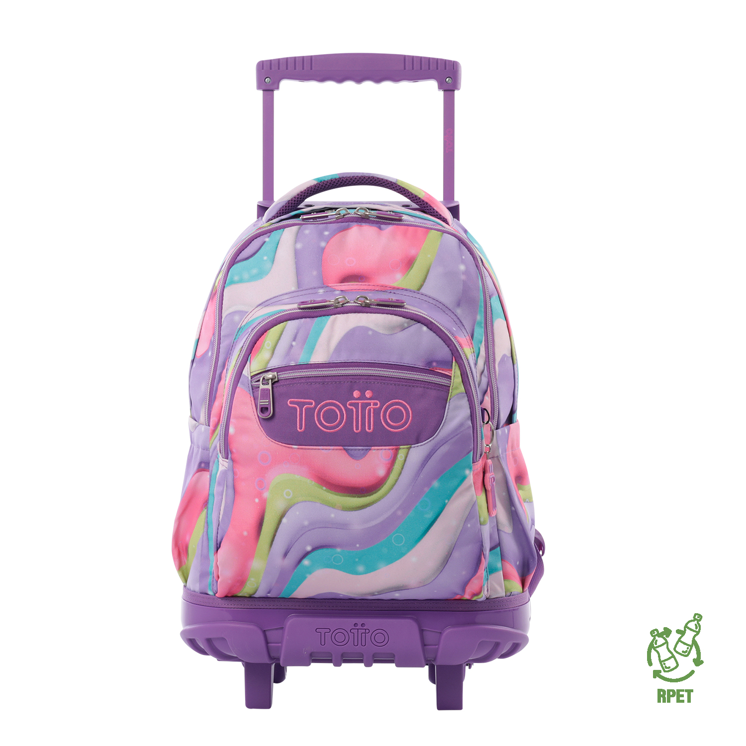 Mochila Escolar Ruedas Niña Notebook 15.4"" Bomper Renglon Totto