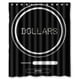 thumbnail image 1 of Cortina de ducha Durarara Dollars, juego de cortina de baño con ganchos, tamaño 60 x 72 pulgadas, 1 of 3