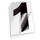 thumbnail image 1 of Stickers iSYFIX número 1 negro de vinilo 25 cm, paquete de 6, 1 of 9