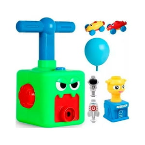 Genérico - Juguete Juego Bombin Lanzador Con 12 Globos Cohetes Y Auto Verde