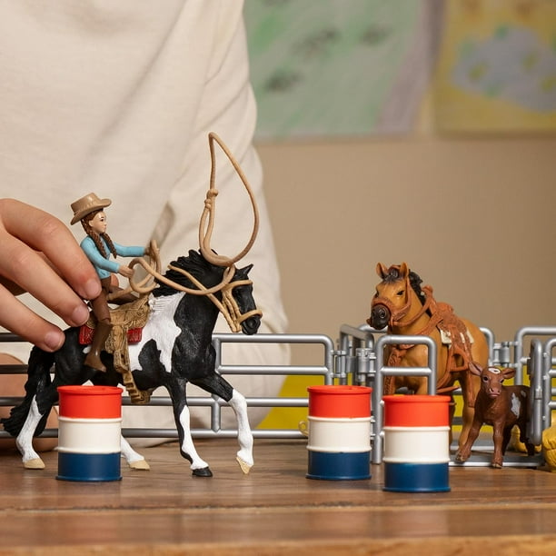 Playset Schleich Rodeo Show de 42 piezas con juguetes de vaquero y