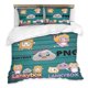 thumbnail image 1 of Cartoon QuiltDunaDown Duvet Cover Set Bed Pillow Cases3-Piece Bedding Set (1 Duvet Cover + 2 Pillow Shams), 1 of 5