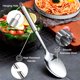 thumbnail image 4 of Xiao Hua 1Pzas Cuchara de Cocina de Acero Inoxidable, Cuchara Grande para Mezclar de 12.56 X 2.76 Pulgadas, Utensilio de Cocina de Diseño Sólido Resistente Al Calor, Apto para Lavavajillas,, 4 of 6