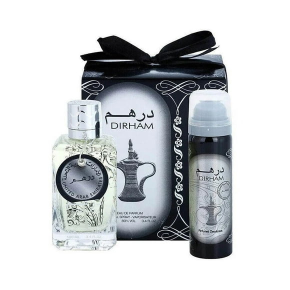 Set Ard Al Zaafaran Dirham EDP 100 ML + Deo Spray 50 ML - Frescura Unisex