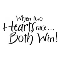 Rienda Libre Graphics - Decomural When Two Hearts Race Love Ws-15652