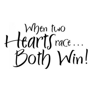 Rienda Libre Graphics - Decomural When Two Hearts Race Love Ws-15652