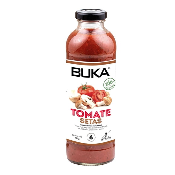 Salsa de Tomate Setas Frasco, 515 g