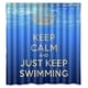 thumbnail image 1 of Cortina de ducha con diseño de Just Keep Swimming We Swim, juego de cortinas de baño con ganchos, tamaño 66 x 72 pulgadas, 1 of 3