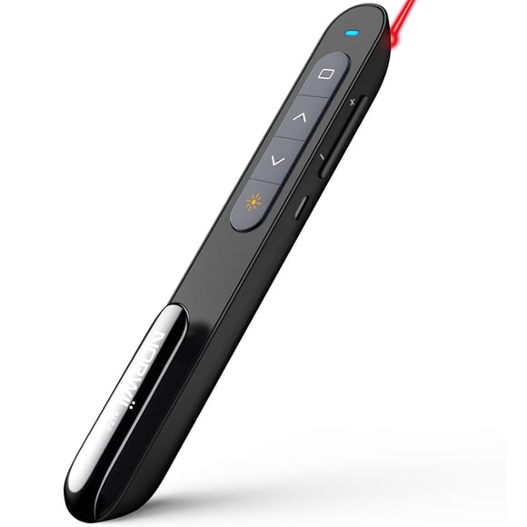 Clicker inalámbrico recargable para presentaciones Norwii N76 con láser rojo