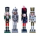 thumbnail image 2 of 4 Piezas De Figuras De Cascanueces De 12 Pulgadas, Figuras Decorativas De Navidad, Decoración Hecha A Mano, Estilo L, 2 of 5